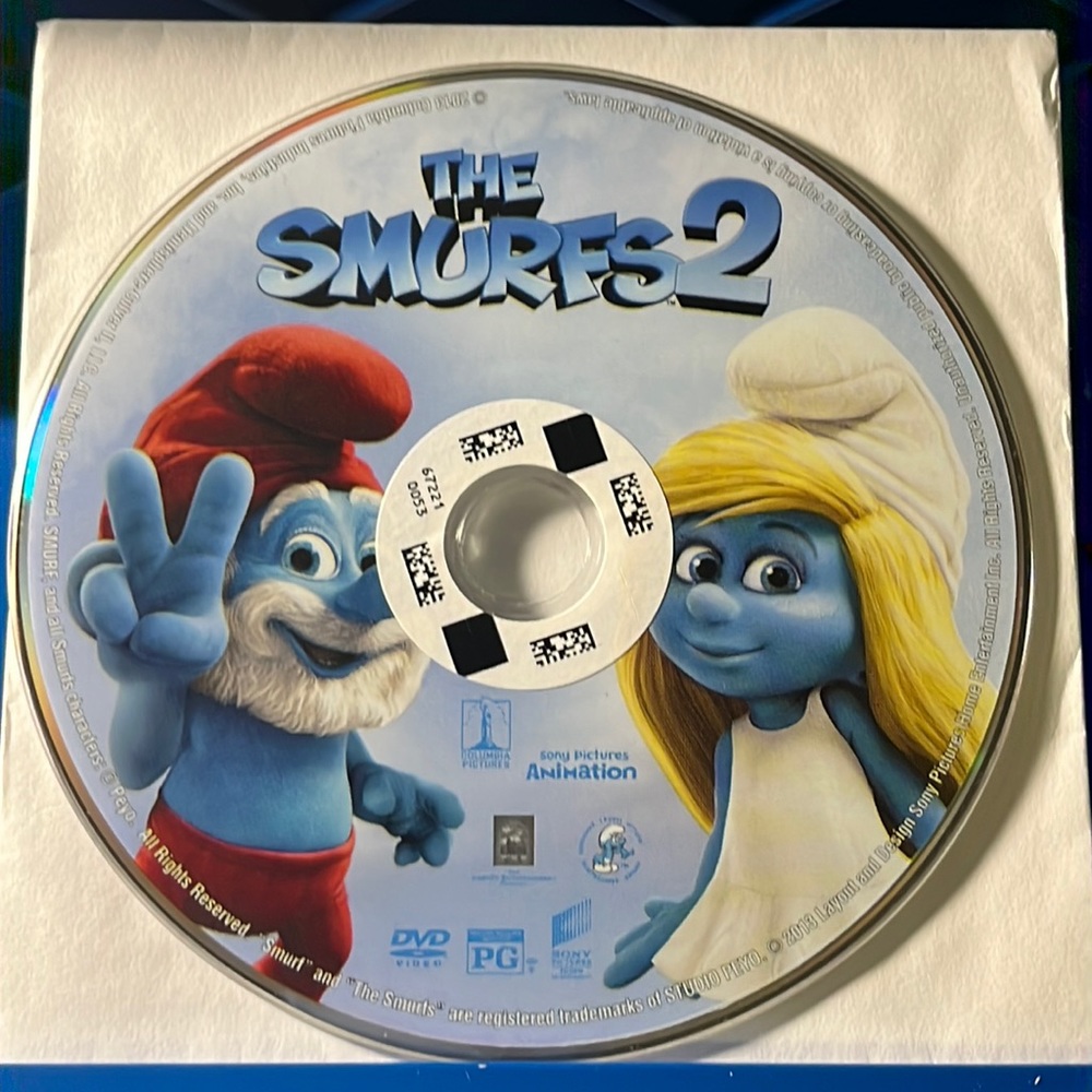The Smurfs 2 dvd